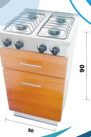 Parrilla c/Gabinete 50 CM