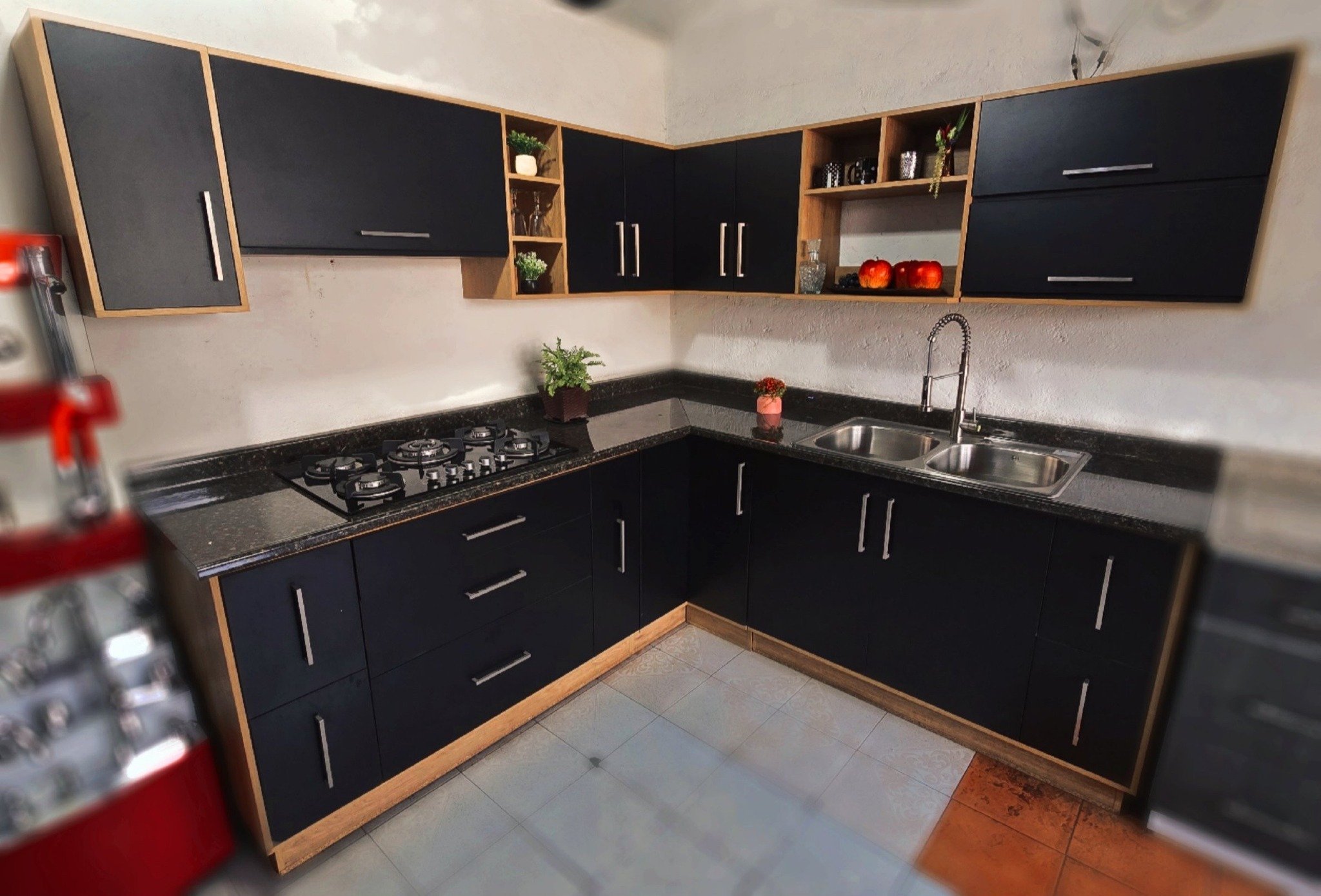 Cocina integral instalada en hogar mexicano